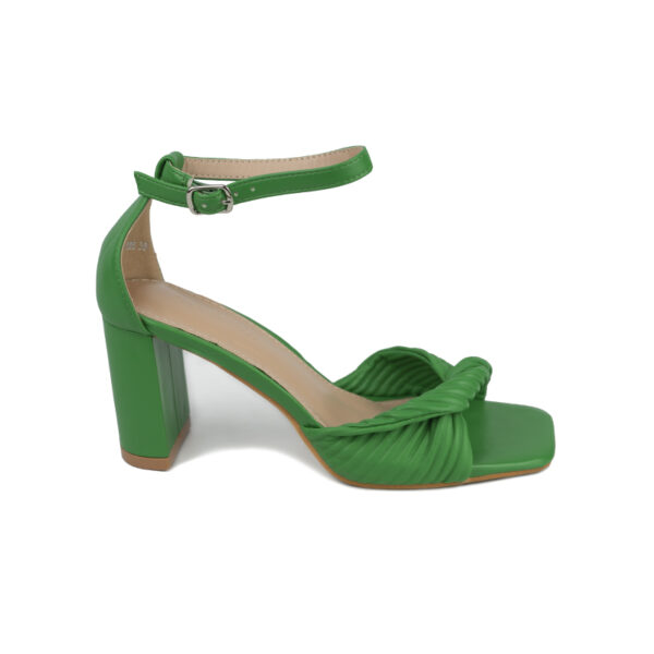 Sandalia de tacón verde Leire 1
