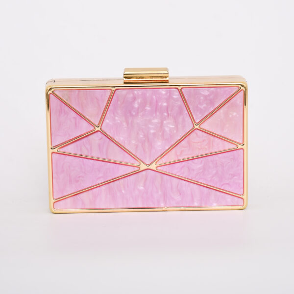 Cartera nácar rosa Ginebra 2