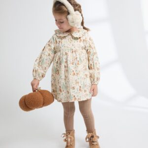 Vestido manga larga animales