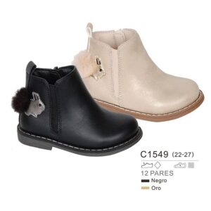 Botín conejito DORADO