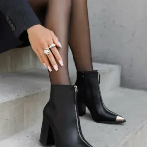 Botin tacon puntera